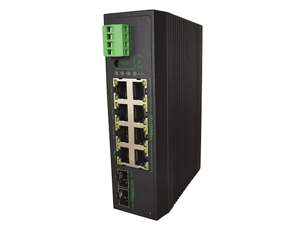 管理型導軌式工業級全千兆以太網交換機MKL310G-2GF-DC